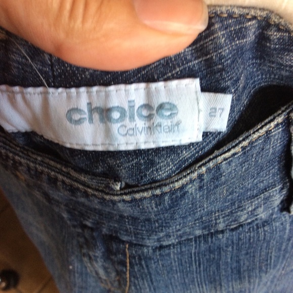 Calvin Klein Choice Trouser Blue Jeans Size 27, USED - Picture 5 of 15
